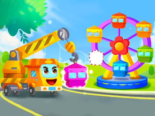 Little Panda Truck Team Online Game - Kids Building Game