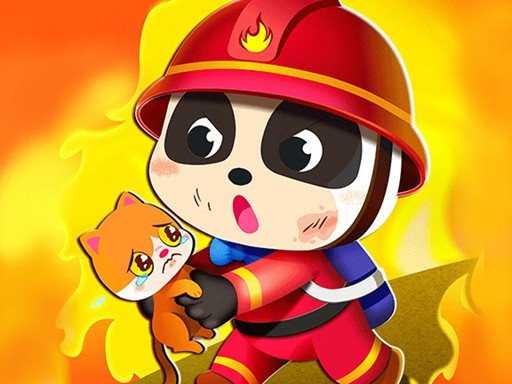 Little Panda Fireman Online Rescue Game
