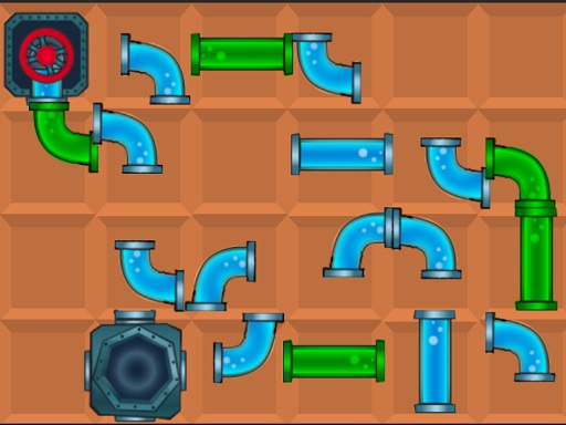 Connect the Pipes 2d Puzzle Game - Logic Puzzle Game