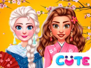 BFFs Kimono Fashion Dress Up Game - Dress Up Game