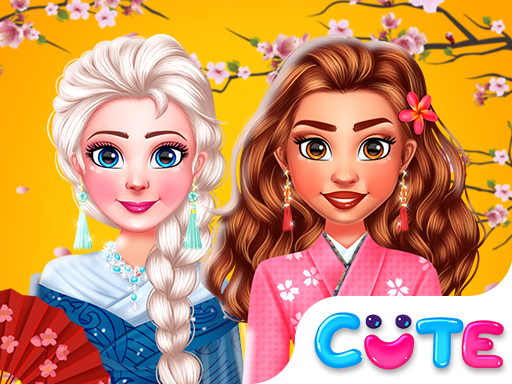 BFFs Kimono Fashion Dress Up Game - Dress Up Game
