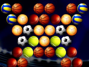Bubble Shooter Golden Football Puzzle Game