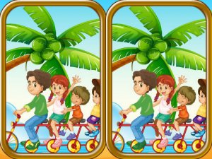 Summer Beach Differences Puzzle Game - Spot the Difference