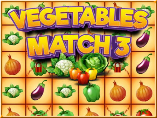 Vegetables Match 3 Puzzle Game