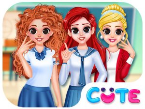 BFF Princess Back To School Online Dress Up Game