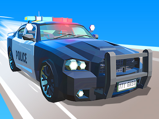 Police Car Line Driving Online Arcade Game