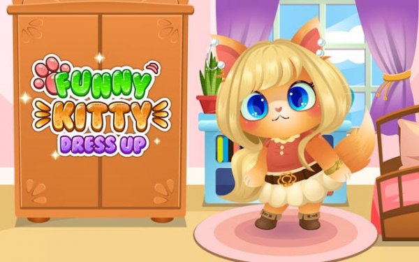 Funny Kitty Dressup Online Game